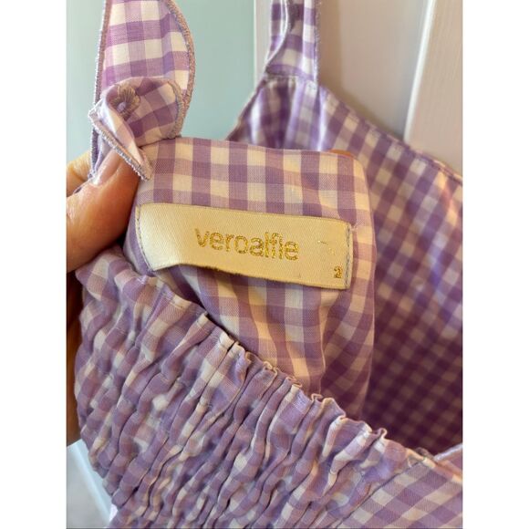 NWOT Vero Alfie gingham dress , $298 Us 8/10 B33 - Picture 5 of 8